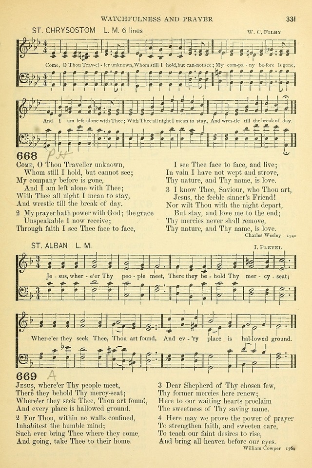 The Church Hymnary: a collection of hymns and tunes for public worship page 331