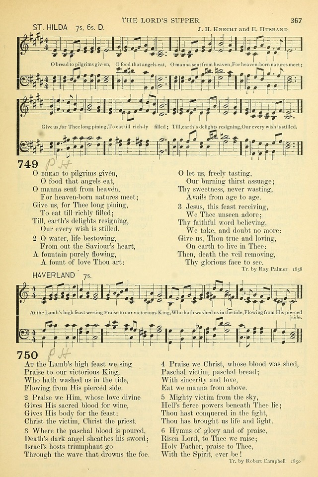 The Church Hymnary: a collection of hymns and tunes for public worship page 367