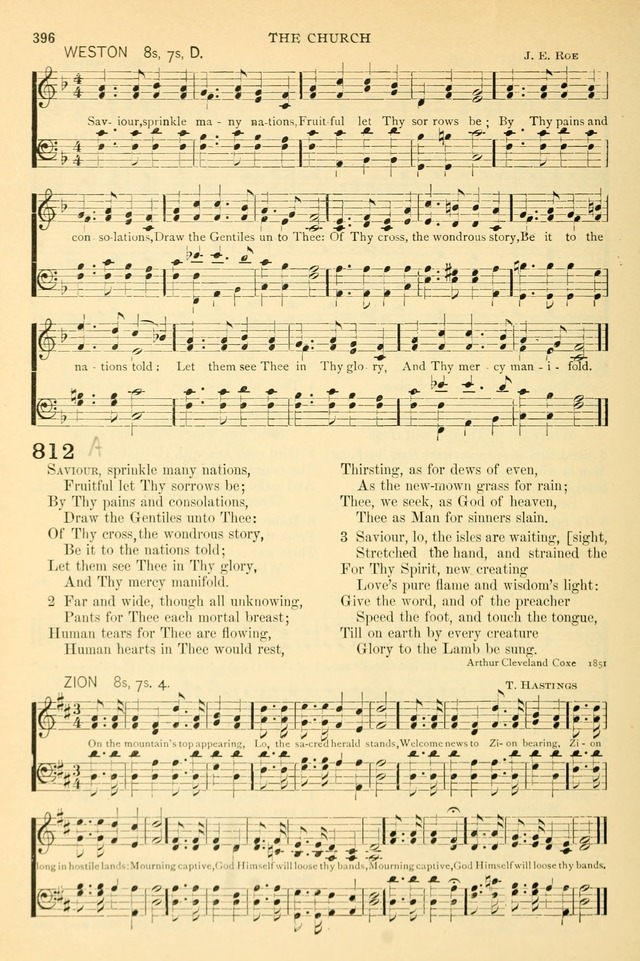 The Church Hymnary: a collection of hymns and tunes for public worship page 396