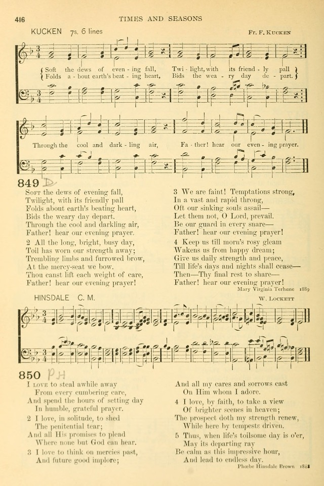 The Church Hymnary: a collection of hymns and tunes for public worship page 416