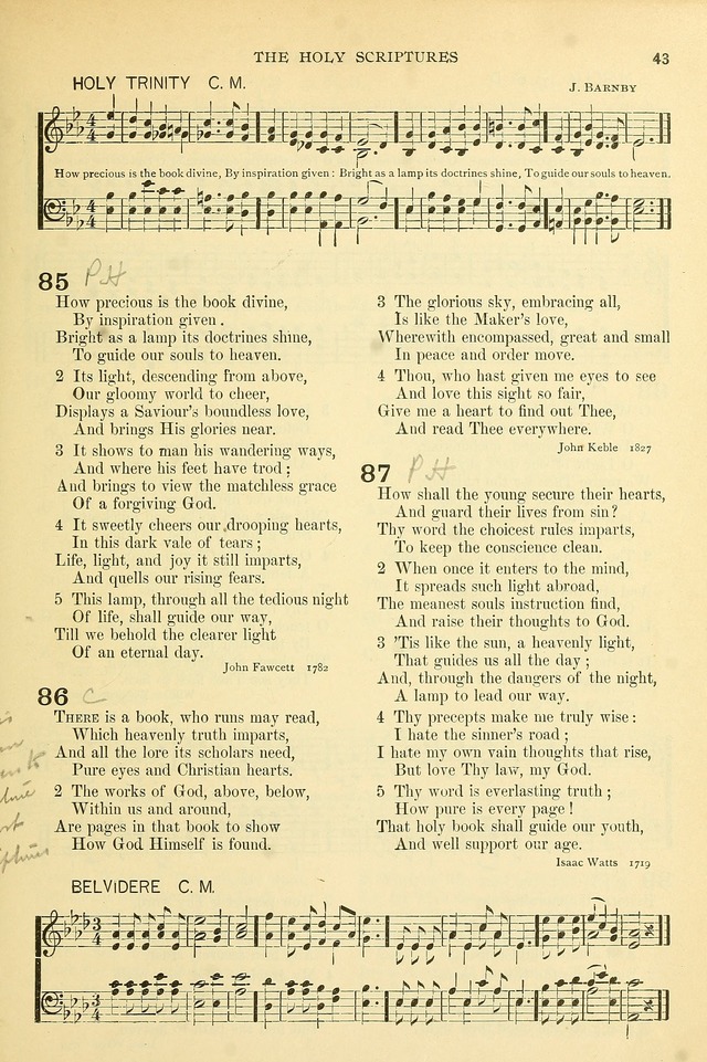 The Church Hymnary: a collection of hymns and tunes for public worship page 43