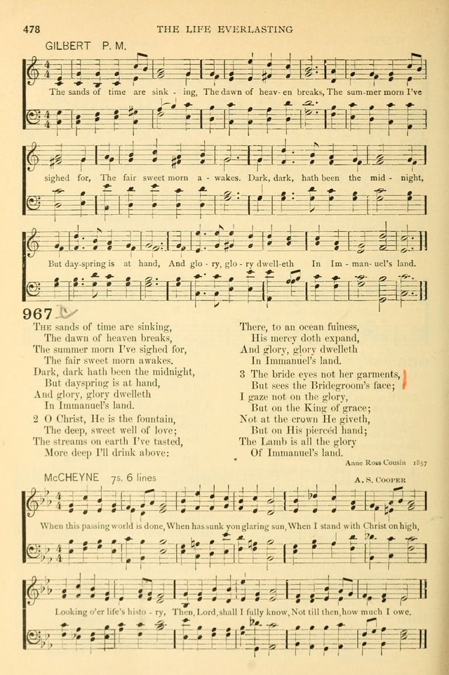 The Church Hymnary: a collection of hymns and tunes for public worship page 478