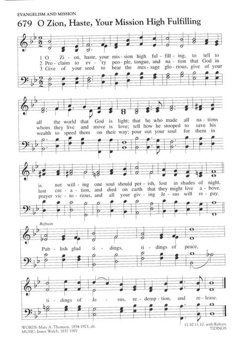 The Covenant Hymnal: a worshipbook page 716