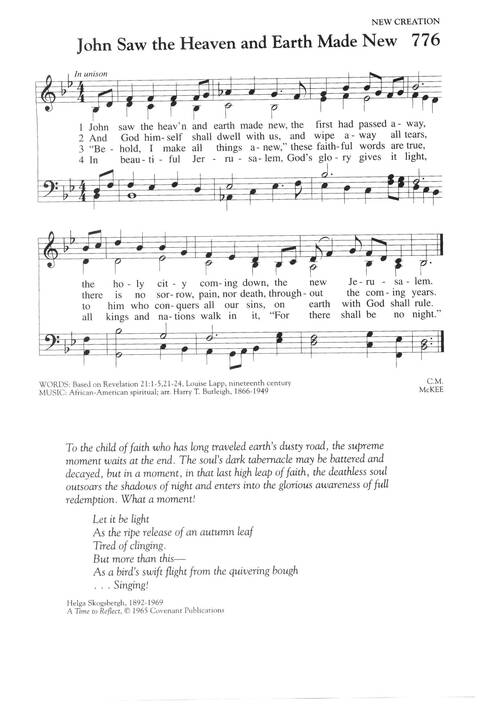 The Covenant Hymnal: a worshipbook page 826