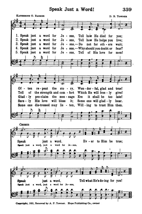 Choice Hymns of the Faith page 313