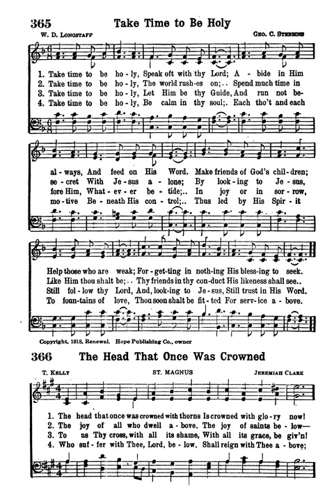Choice Hymns of the Faith page 318
