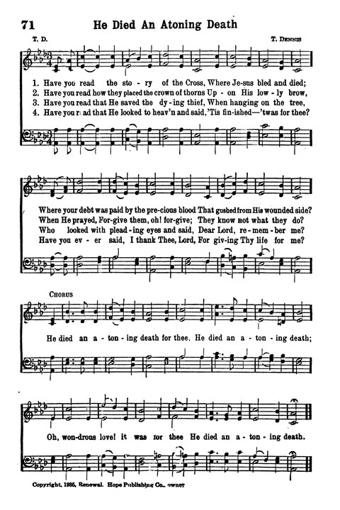 Choice Hymns of the Faith page 62