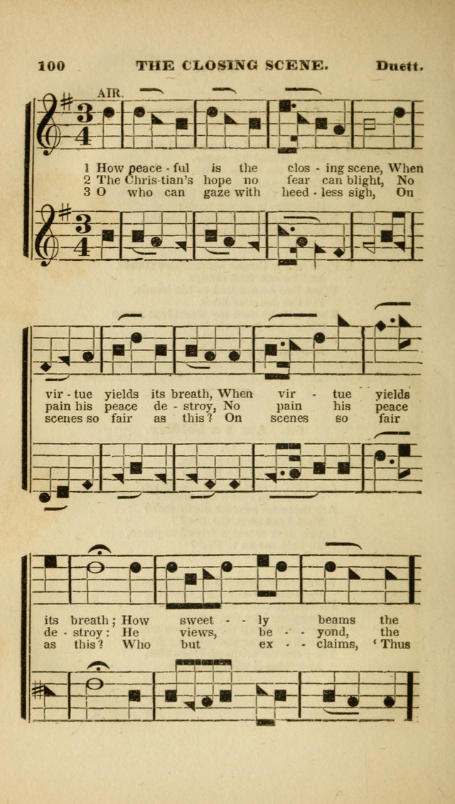 The Christian Lyre: adapted for use in families, prayer meetings, and revivals of religion page 100