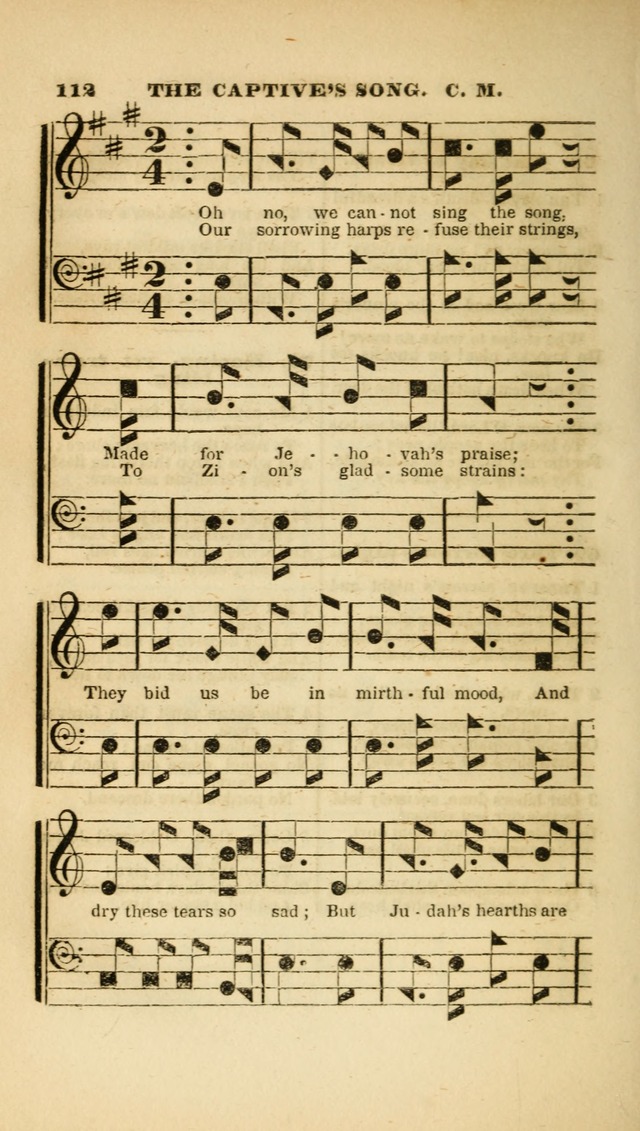 The Christian Lyre: adapted for use in families, prayer meetings, and revivals of religion page 112