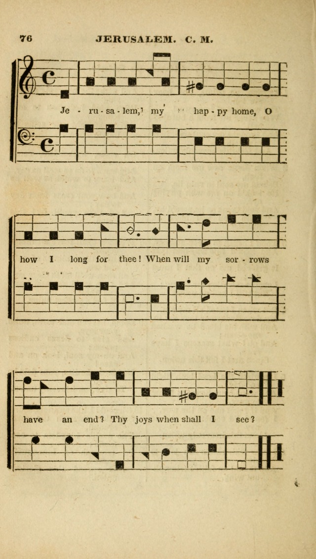 The Christian Lyre: adapted for use in families, prayer meetings, and revivals of religion page 76