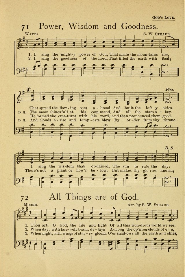 Christian Life Songs: for Sunday school, praise and prayer meeting, congregational singing, Christian Endeavor meetings, special meetings, choir & home page 52
