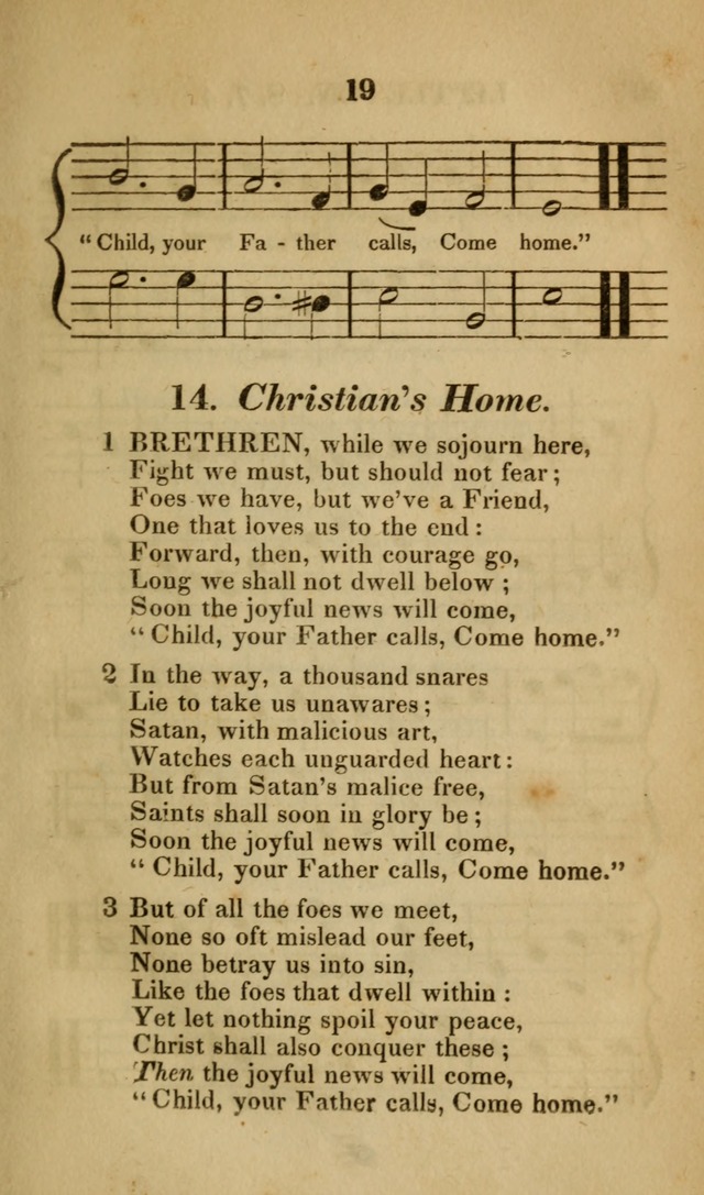 The Christian Lyre: Vol I (8th ed. rev.) page 19