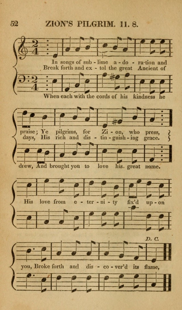 The Christian Lyre: Vol I (8th ed. rev.) page 52