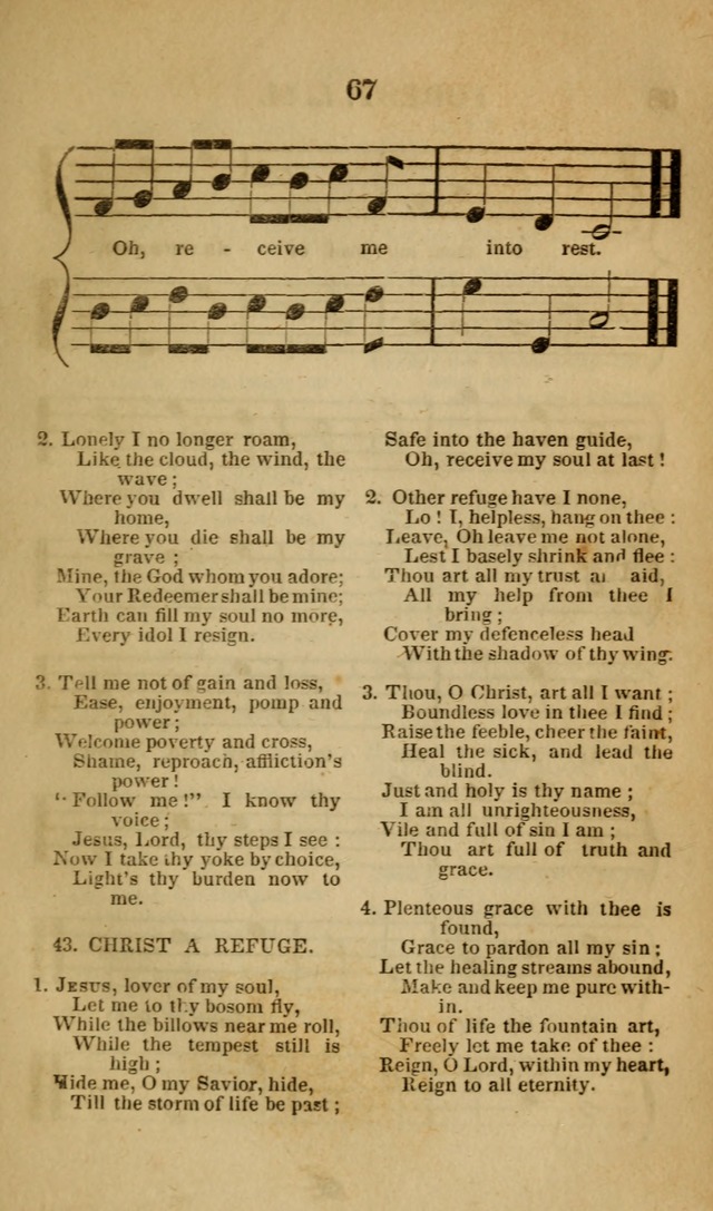 The Christian Lyre: Vol I (8th ed. rev.) page 67