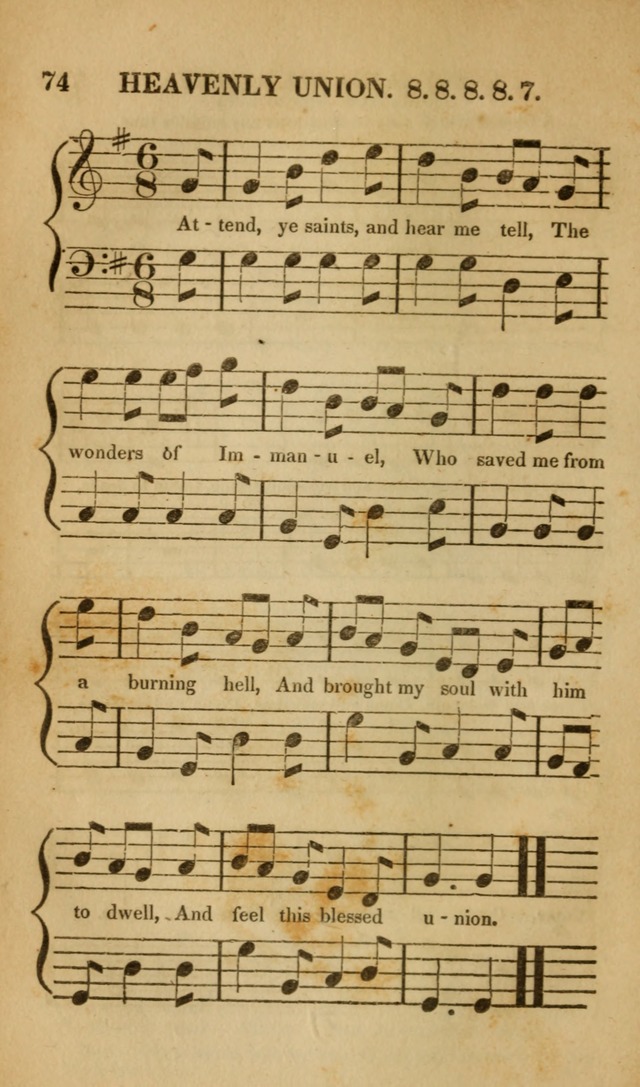 The Christian Lyre: Vol I (8th ed. rev.) page 74