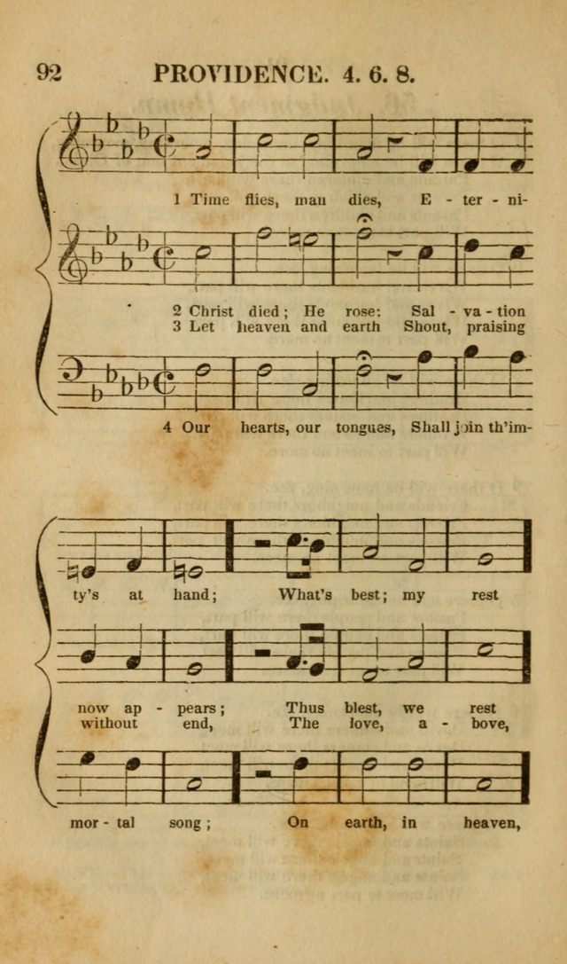 The Christian Lyre: Vol I (8th ed. rev.) page 92
