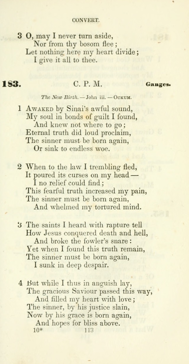 The Christian Melodist: a new collection of hymns for social religious worship page 113