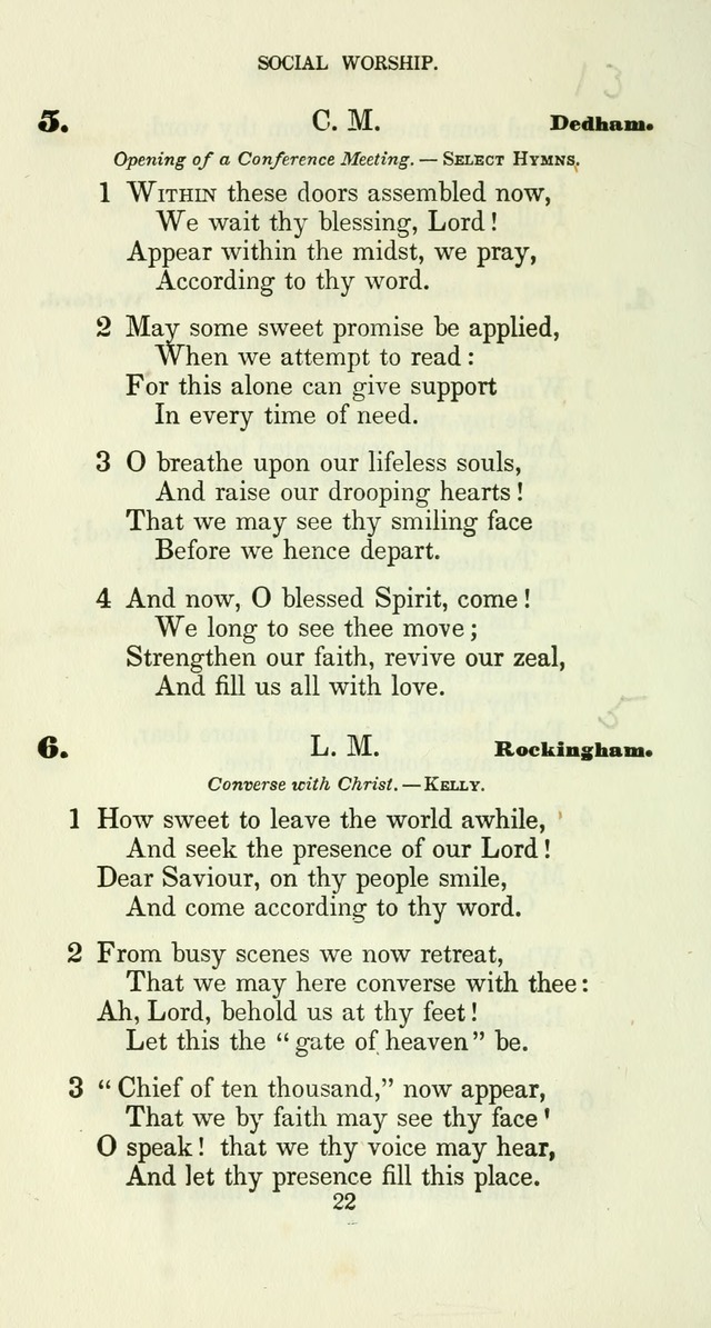 The Christian Melodist: a new collection of hymns for social religious worship page 22