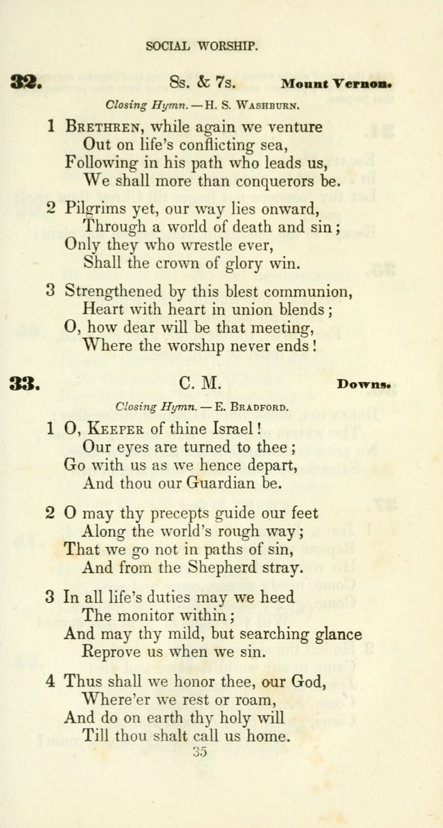 The Christian Melodist: a new collection of hymns for social religious worship page 35