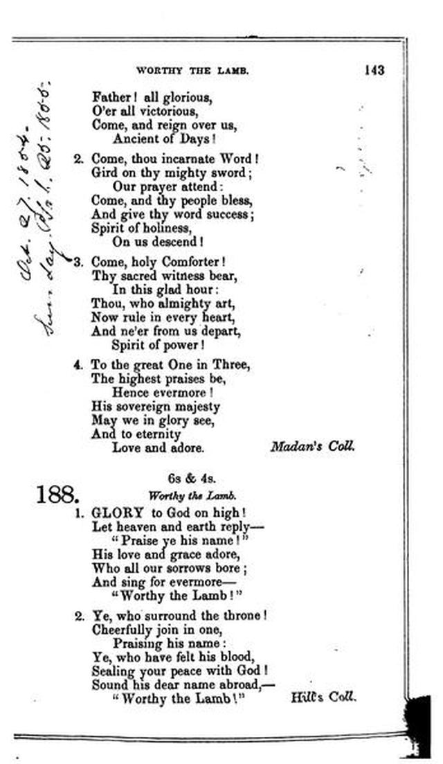 Christian Melodies: a selection of hymns and tunes designed for social and private worship in the lecture-room and the family page 142