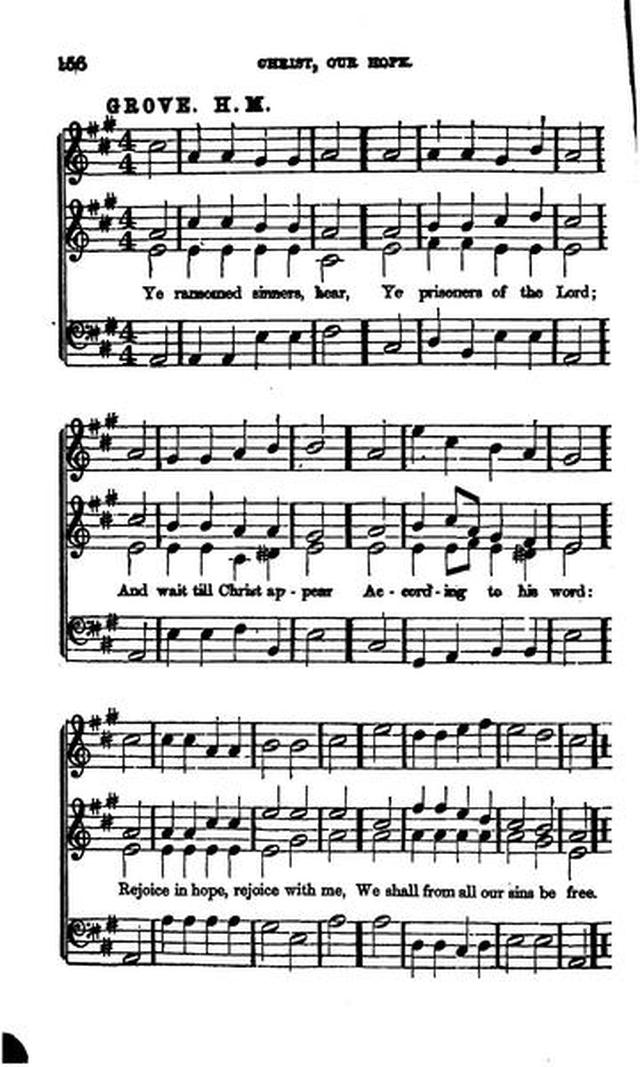 Christian Melodies: a selection of hymns and tunes designed for social and private worship in the lecture-room and the family (2nd ed.) page 155