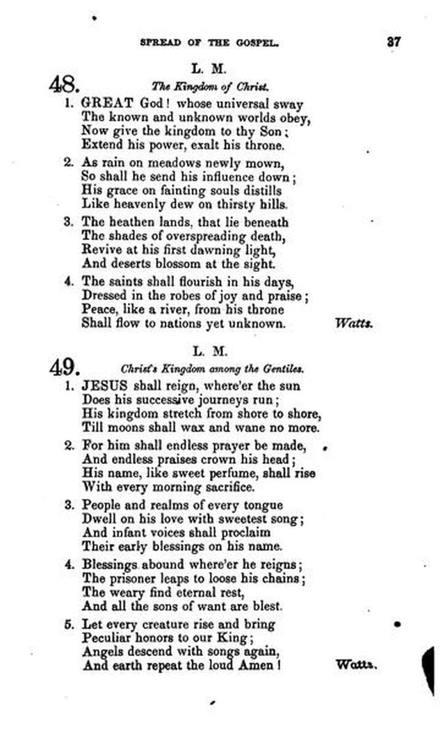 Christian Melodies: a selection of hymns and tunes designed for social and private worship in the lecture-room and the family (2nd ed.) page 36