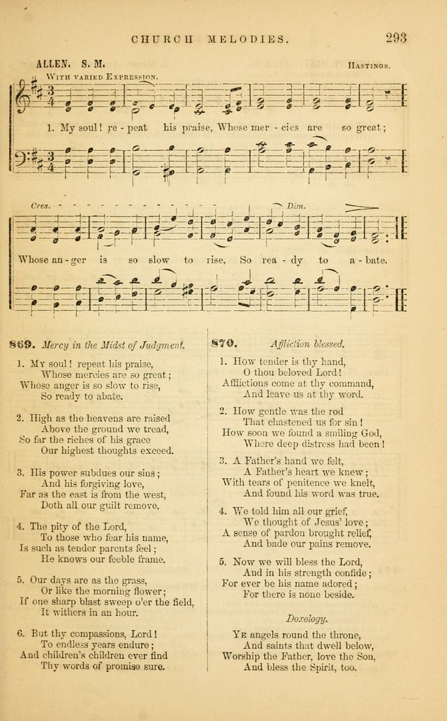 Church Melodies: collection of psalms and hymns, with appropriate music. For the use of congregations. page 295