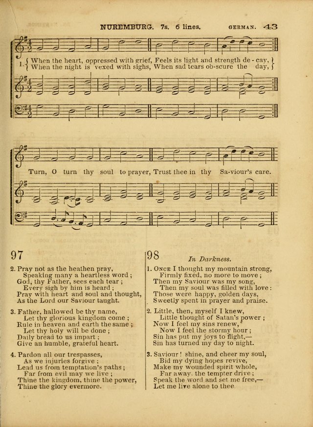 Cottage Melodies; a hymn and tune book, for prayer and social meetings and the home circle page 50