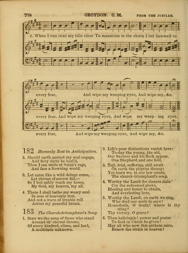 Cottage Melodies; a hymn and tune book, for prayer and social meetings and the home circle page 85