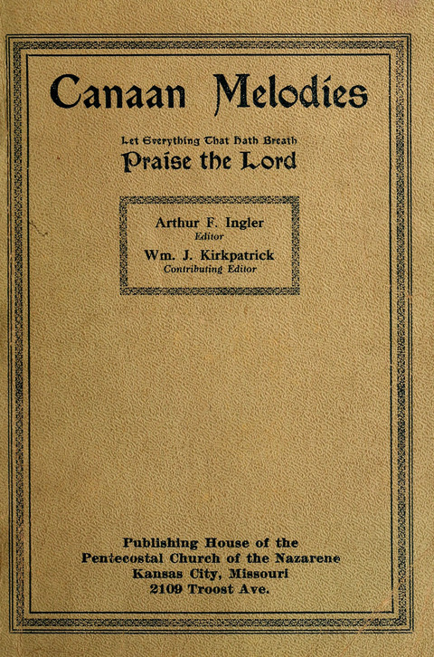 Canaan Melodies: Let everything that hath breath praise the Lord page cover