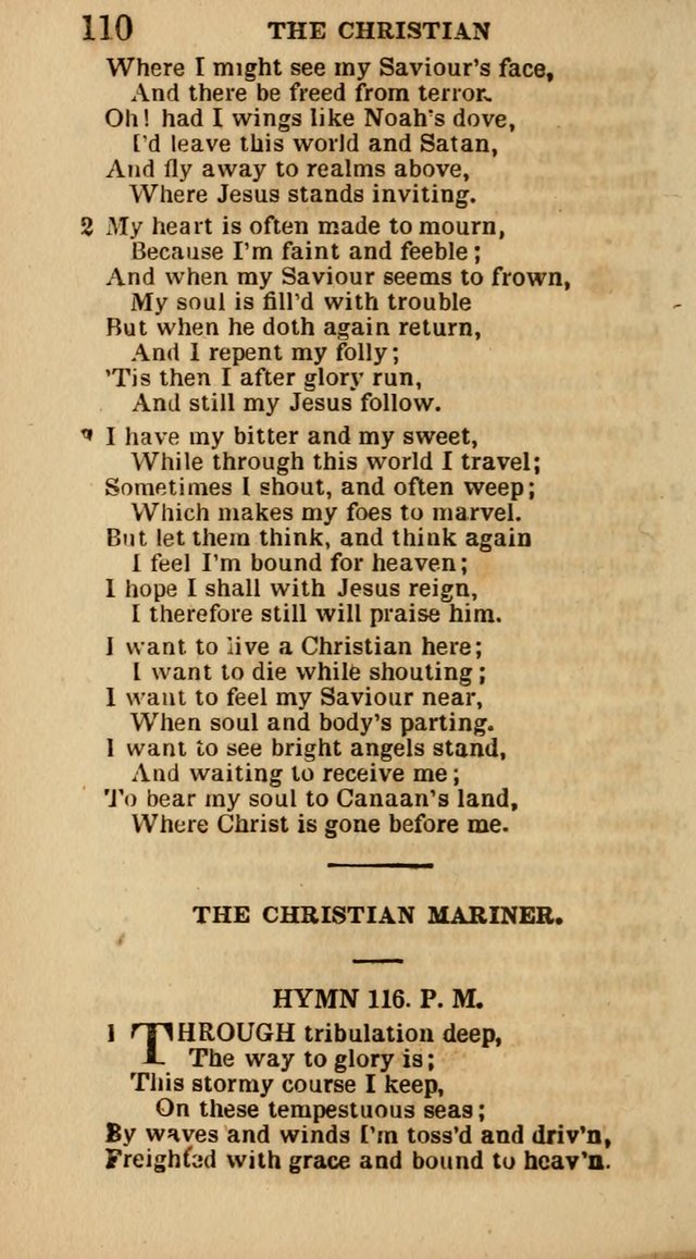 The Camp-Meeting Chorister: or, a collection of hymns and spiritual songs, for the pious of all denominations. To be sung at camp meetings, during revivals of religion, and on other occasions page 112