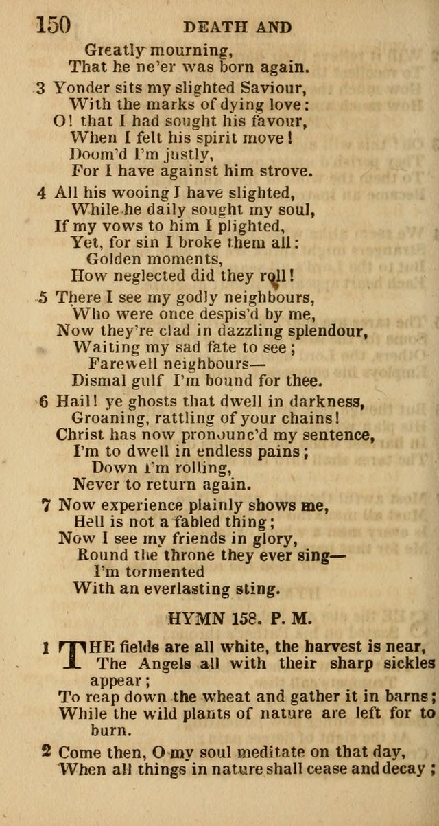 The Camp-Meeting Chorister: or, a collection of hymns and spiritual songs, for the pious of all denominations. To be sung at camp meetings, during revivals of religion, and on other occasions page 152