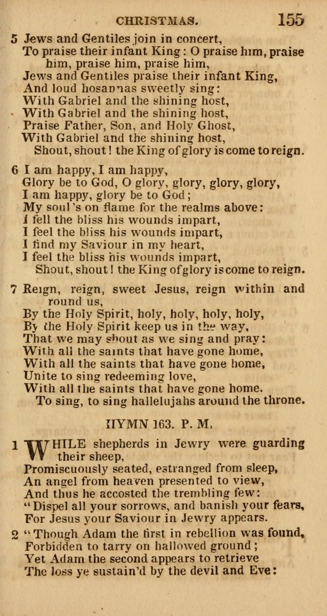 The Camp-Meeting Chorister: or, a collection of hymns and spiritual songs, for the pious of all denominations. To be sung at camp meetings, during revivals of religion, and on other occasions page 157