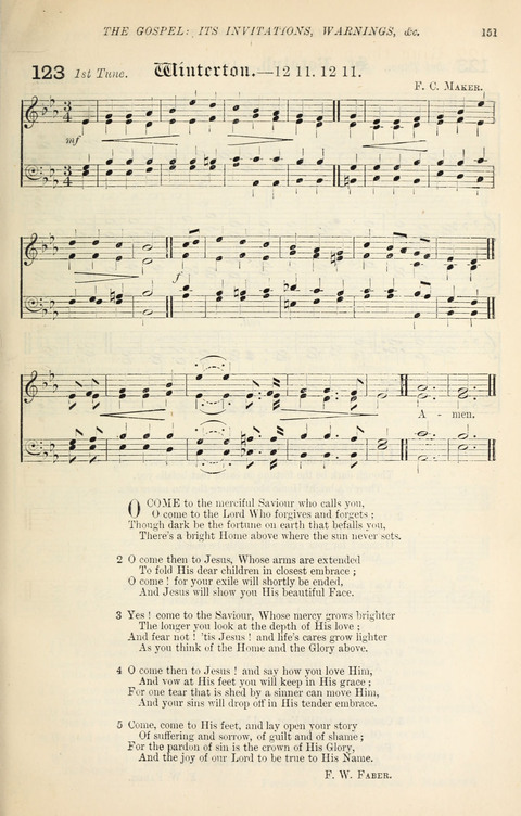 The Congregational Mission Hymnal: and Week-night service book page 145