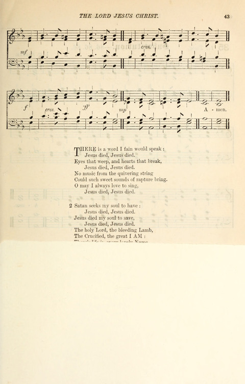 The Congregational Mission Hymnal: and Week-night service book page 43