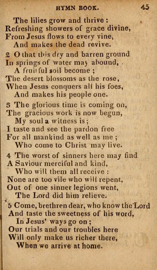 The Camp Meeting Hymn Book: containing the most approved hymns and spiritual songs Used by the Methodist Connexion in the United States page 47