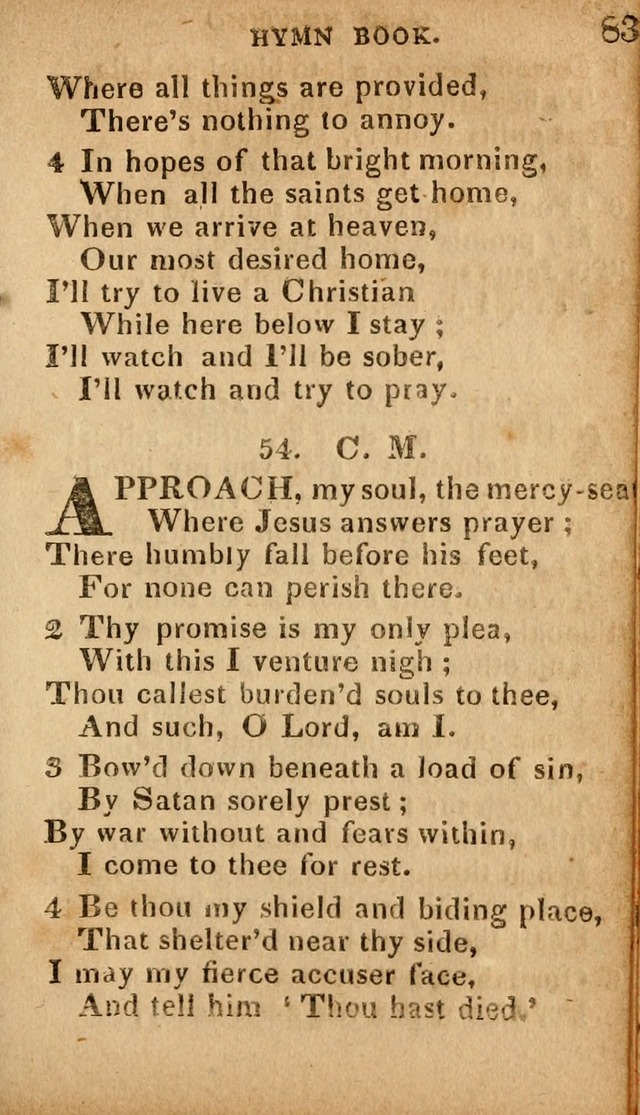 The Camp Meeting Hymn Book: containing the most approved hymns and spiritual songs Used by the Methodist Connexion in the United States page 85