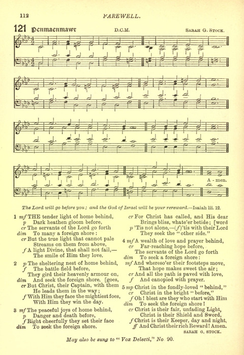 The Church Missionary Hymn Book page 110