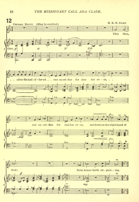 The Church Missionary Hymn Book page 12