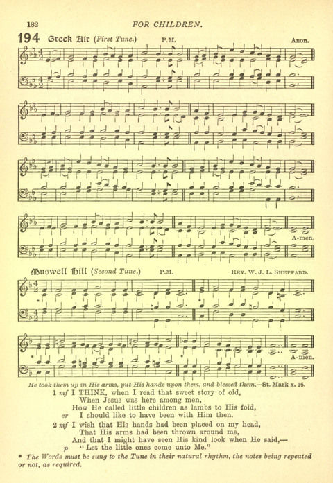 The Church Missionary Hymn Book page 180