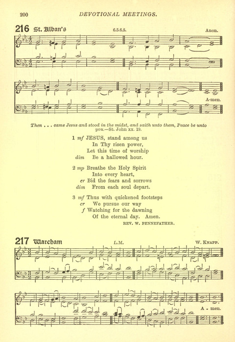 The Church Missionary Hymn Book page 198
