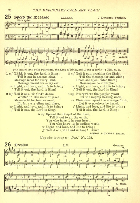 The Church Missionary Hymn Book page 26