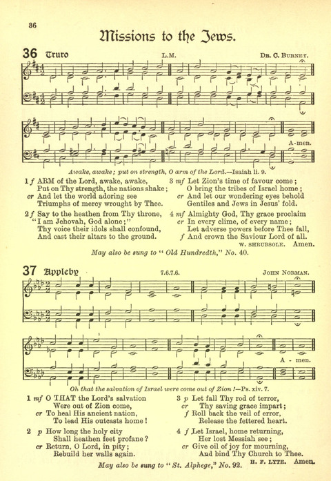 The Church Missionary Hymn Book page 36