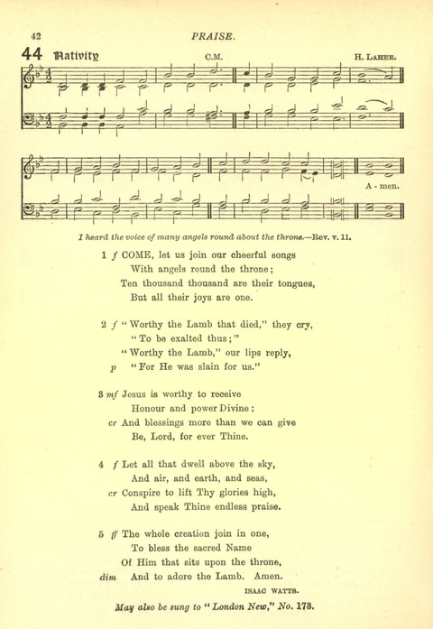 The Church Missionary Hymn Book page 42