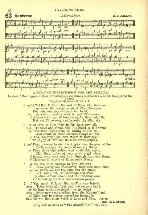 The Church Missionary Hymn Book page 58