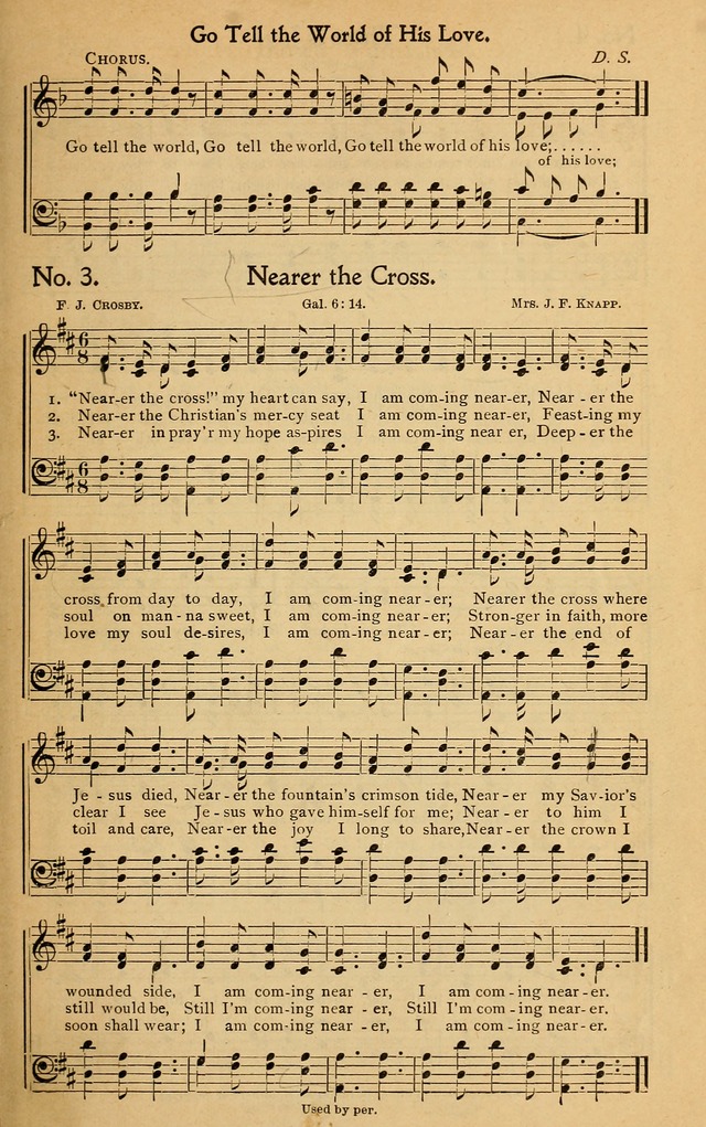 Christian Melodies: the new song book, for church, evangelistic, Sunday-school and Christian endeavor services page 10