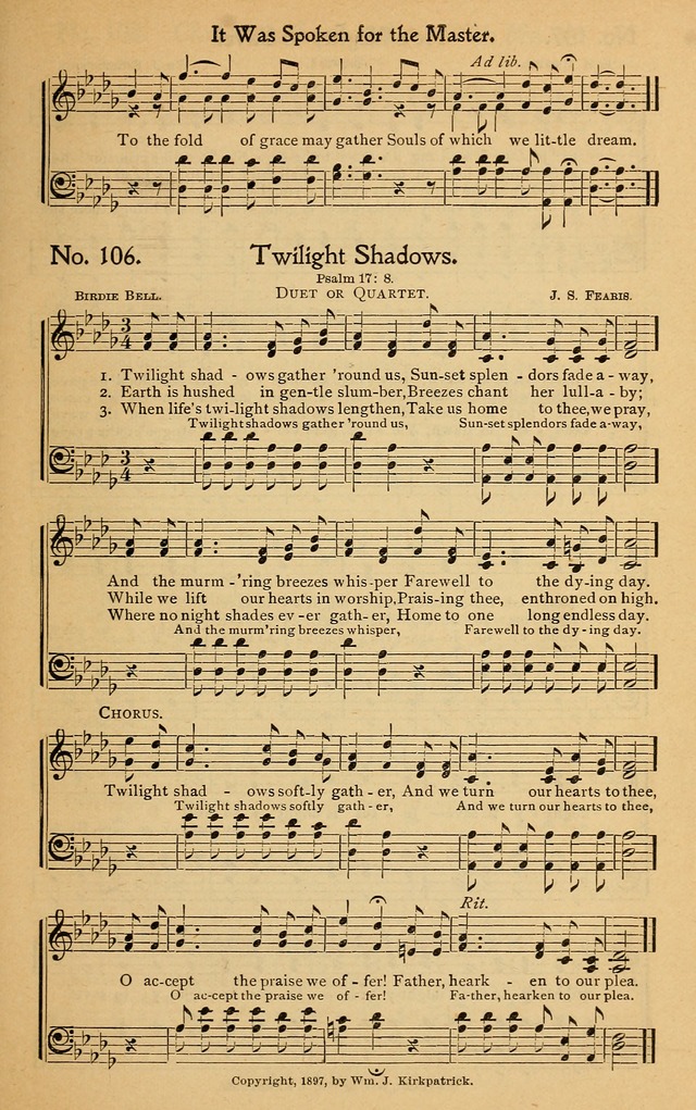 Christian Melodies: the new song book, for church, evangelistic, Sunday-school and Christian endeavor services page 114