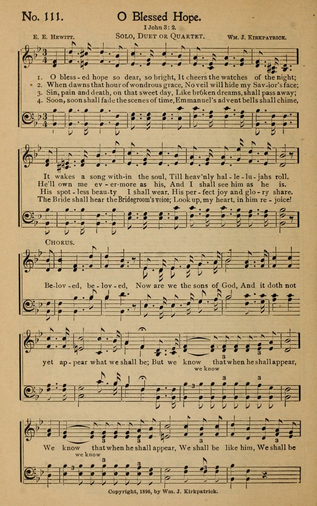 Christian Melodies: the new song book, for church, evangelistic, Sunday-school and Christian endeavor services page 119