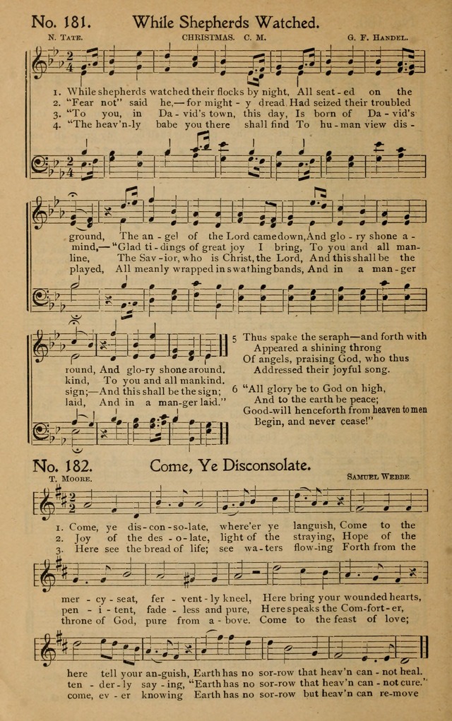 Christian Melodies: the new song book, for church, evangelistic, Sunday-school and Christian endeavor services page 169