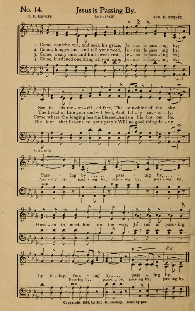 Christian Melodies: the new song book, for church, evangelistic, Sunday-school and Christian endeavor services page 21